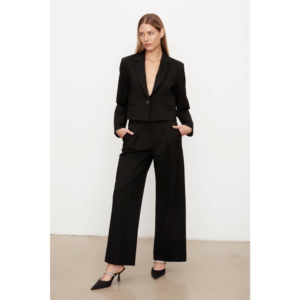 Velvet by Graham & Spencer LEONA WIDE LEG PONTI PANT Size 10